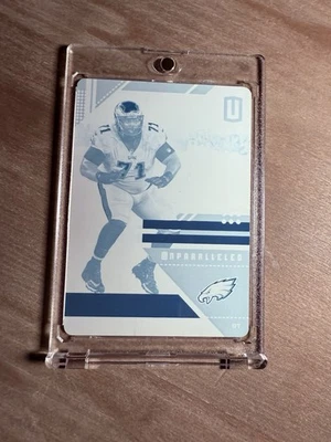 Plates & Patches Jason Peters 2019 1/1 placa de impresión cian #161 Eagles SSP 🦅 Foto 1 de 3