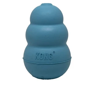 KONG Puppy Medium Treat Stuffable Rubber Teething Dog Chew Toy Powder Blue 3.5" - Picture 1 of 3