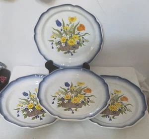 Juego de 4 platos de cena Mikasa Country Club Garden Treasures CA508-10 7/8" - Imagen 1 de 4
