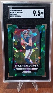 Panini Prizm 2024 - Emergent Caleb Williams #1 Green Ice Prizm (RC) SGC 9,5 - Imagen 1 de 3