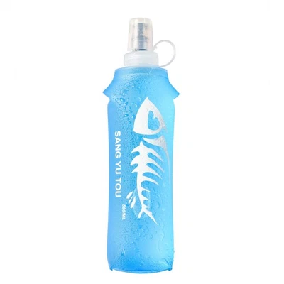 Soft Flask Folding Collapsible Water Bottle TPU Free For Running Hydration   - Image 1 of 4