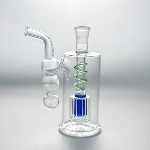 4 Zoll Mini Glas Bong Rauchen Wasserpfeife Premium Pyrex Shisha Bubbler mit 10 mm Bowl - Bild 1 von 7