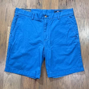 Vineyard Vines Shorts Mens 34 Blue Breaker Chinos Cotton 9" Inseam Classic Fit - Picture 1 of 11