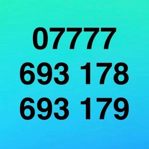2 x numéros de téléphone portable 07777 suivants couples professionnels VIP cartes SIM Gold EE - Photo 1 sur 4