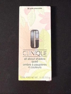 Clinique All About Shadow Eyeshadow Quad - 06 Pink Chocolate - .11 oz/3.3 g -NIB - Image 1 of 2