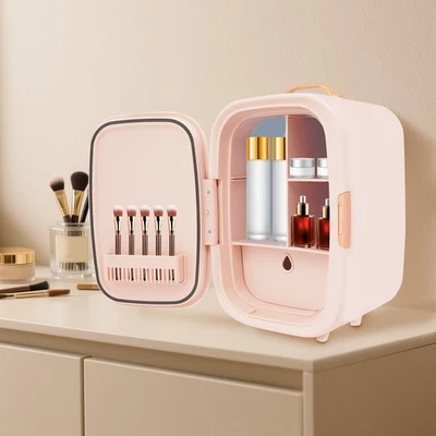 Refrigerador Pink Cosmetics, mini refrigerador de maquillaje, refrigerador para el cuidado de la piel Foto 1 de 4