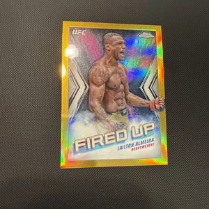 2024 Topps Chrome UFC Jailton Almeida rifrattore oro acceso /50 - Foto 1 di 7