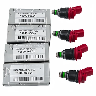 Juego de 4 inyectores de combustible OEM para Nissan 200SX Sentra 2.0L L4 240SX Altima 2.4L L4 Foto 1 de 4