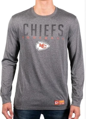 Ropa del equipo Kansas City Chiefs NFL manga larga gris camisa para hombre talla L fútbol americano Foto 1 de 4