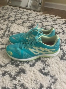 The North Face Damenschuhe Größe 11 aqua/neongrün Hyper Track Laufen Turnschuhe - Bild 1 von 9