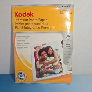 Kodak Premium Photo Paper 8.5x11in-Gloss 25 Sheets instant dry 9 Mil - Picture 1 of 6