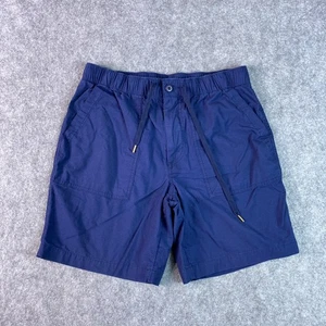 Pantalones Cortos Polo Ralph Lauren Para Hombre Medianos Azul Calce Relajado Cordón Bolsillo Popelina - Imagen 1 de 10