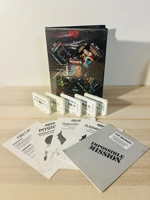 EPYX Blockbusters | Commodore 64 C64 | 5 Cassettes, 6 Games, including Manuals! - Image 1 of 4