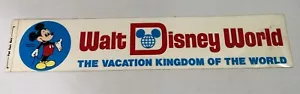 Autoaufkleber unbenutzt Walt Disney World Urlaub Königreich der Welt 70er Jahre - Bild 1 von 7