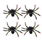 4 Pcs Plastic Spider Hairpin Child Halloween Accessory for Kids Alligator Clips