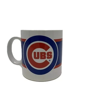 Chicago Cubs Mug White Blue Red Coffee Tea By Russ Mancave Sports Bar MLB - Foto 1 di 5