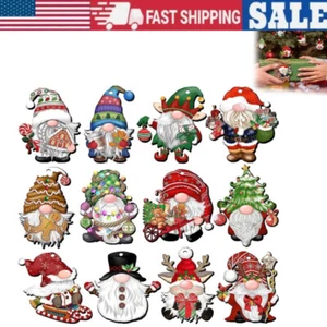 Christmas Door Hanging Ornament Santa Claus Snowman Wall Xmas Pendant Decoration - Picture 1 of 11