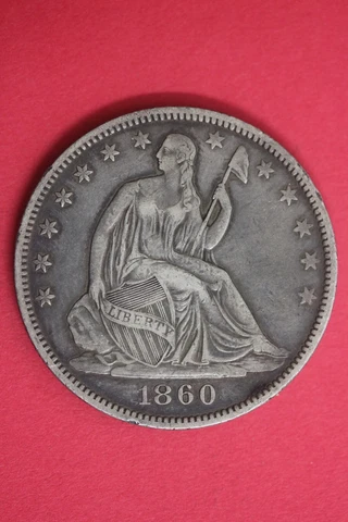 1860 O Seated Liberty Half Dollar Exact Coin Shown Flat Rate Shipping OCE 06 Cover