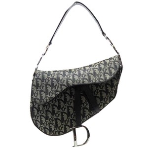dior oblique jacquard saddle bolsa