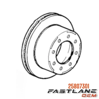 2011-2015 CHEVROLET SILVERADO/SUBURBAN REAR WHEEL BRAKE ROTOR NEW OEM 25807301 - Image 1 of 4