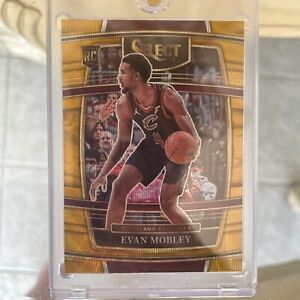 2021-22 Select Evan Mobley Gold Wave RC Concourse Cleveland Cavaliers Rookie