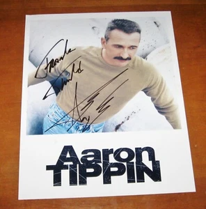 Foto de colección firmada a color de Aaron Tippin estrella de la música country coleccionable - Imagen 1 de 6