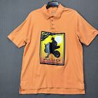 St. John's Bay Men's Orange Shirt Casual Collard Heritage Pique Polo Top Size XL