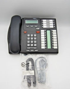 Nortel Norstar T7316E (NT8B27JANAE6) anthrazitfarbenes Digitaltelefon (15 auf Lager) - Bild 1 von 3