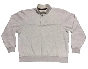 ORVIS Signature Fleece Sweatshirt Herren XL 1/4 Zip & Snap Oatmeal Htr Pullover - Bild 1 von 21