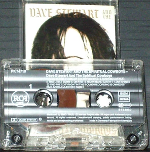 Dave Stewart And The Spiritual Cowboys CASSETTE ALBUM RCA Pop Rock Synth-pop - Picture 1 of 4