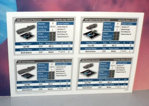 Halo Fleet Battles Stat Card: UNSC EPOCH/MARATHON/PARIS+ (2015, Spartan Games) - Picture 1 of 2