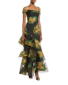 David Meister Off the Shoulder Formal Gown size 2 NEW $805 - Picture 1 of 8