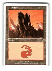 MTG 7th Edition Mountain 7ED #340 Land - Picture 1 of 4