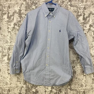 Ralph Lauren Button Down Hemd Herren 16 32/33 Langarm kariert Classic Fit - Bild 1 von 11