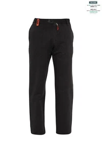 690$ ISAIA NAPOLI Black Chino Trousers Pant Linen / Cotton 40 US / 56 EU Slim - Picture 1 of 4