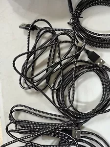 10 Total/ Samsung Galaxy S7 S6 Edge+PS4 Micro USB Cable Fast Charging Cord 6ft - Picture 1 of 6