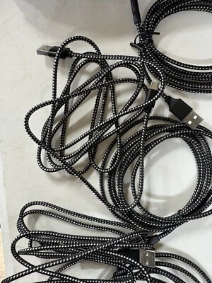 10 Total/ Samsung Galaxy S7 S6 Edge+PS4 Micro USB Cable Fast Charging Cord 6ft - Image 1 of 4