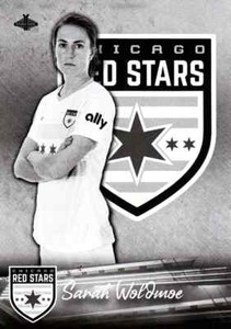 Sarah Woldmoe 2021 Parkside NWSL Soccer Black And White Base Parallel #55
