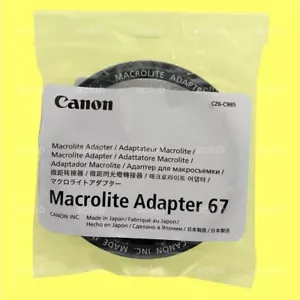 Canon Macrolite Adapter Ring 67 for MR-14EX, MR-14EX II, MT-24EX, MT-26EX-RT - Picture 1 of 3