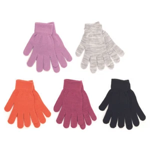 2 Pairs Ladies Thermal Stretch Magic Gloves - Various Colours - Picture 1 of 18