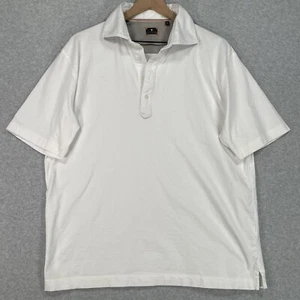 Left Coast Tee Poloshirt Herren XL weiß leichte Pima Baumwolle Golf Strand - Bild 1 von 9