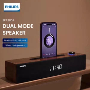 para Altavoz Philips Spa3809 Bluetooth 5.3 USB Métodos de Conexión Doble Forma de Tira - Imagen 1 de 24