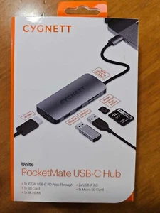 Cygnett PocketMate USB-C Hub RRP $99 BNIB New - Picture 1 of 2