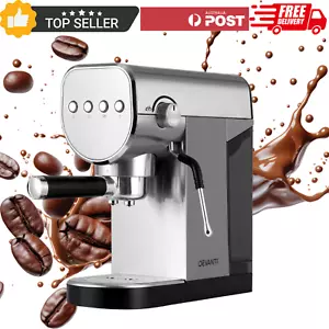Devanti Coffee Machine Espresso Maker 20 Bar Milk Frother Double Shot Latte Cafe - Picture 1 of 7