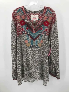 Pre-Owned Johnny Was Grey Size XXL Long Sleeve Blouse - Picture 1 of 3