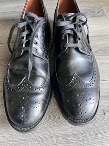 Allen Edmonds Tate Black Wingtip Brogue Dress Shoes Lug Sole Men’s Size 11.5 D - Picture 1 of 15
