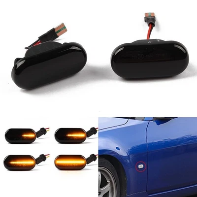1 Pair LED Turn Signal Light Indicator Side Dynamic For  Nissan 350Z E11 Z11 K12 - Image 1 of 4