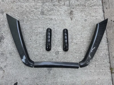 Parachoques delantero de fibra de carbono para Nissan Altima 2019-2022 parrilla cubierta decorativa Foto 1 de 4