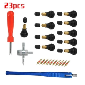 +Valve Stem 4 Way Tire Repair Tool Kit +Core Remover +Stem Puller High Quality - Picture 1 of 12