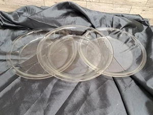 VTG Pyrex Glass Pie Plate 209 Baking Dish Pan 9 inch Clear 2 FLAT RIM 1 REG GUC - Picture 1 of 24